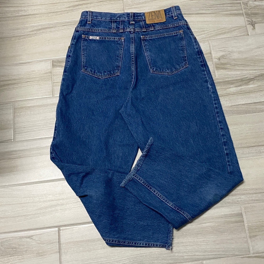 Zena vintage dark blue jeans size 14 - Picture 2 of 2